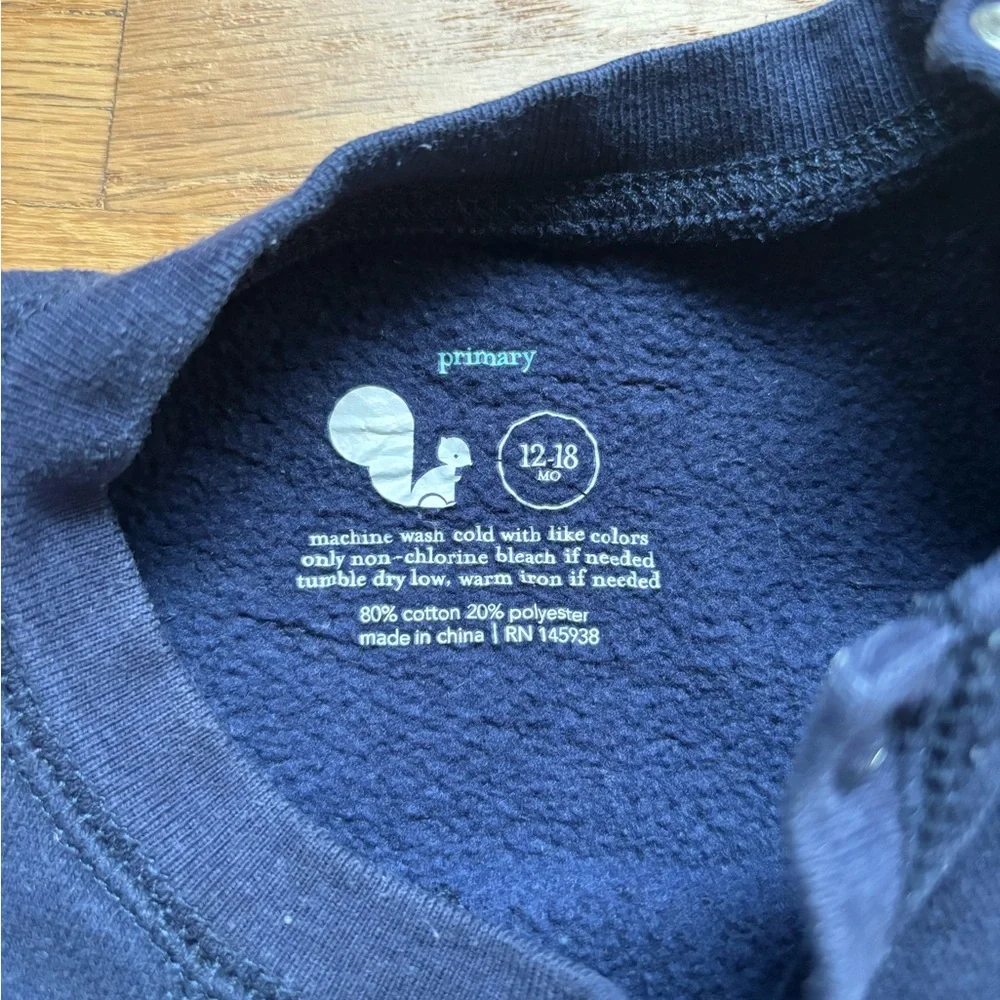 Primary baby sweatshirt 12-18m - Picture 2 of 3